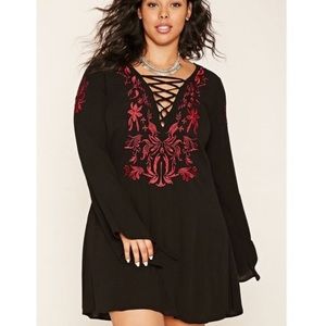 Forever 21 plus size boho hippie dress